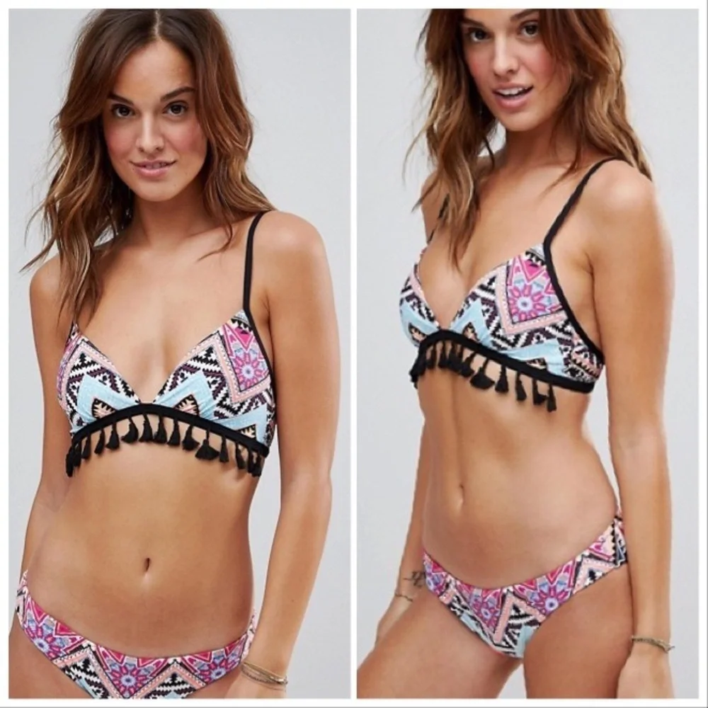 Seafolly Sahara Nights Tassel Bikini Set, 4. - Picture 1 of 10